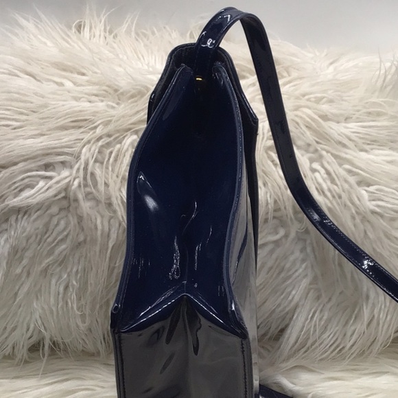 🌼3/$13🌼BUNDLE DEAL! Navy Blue Patent Clutch/Shoulder Bag - Picture 8 of 10